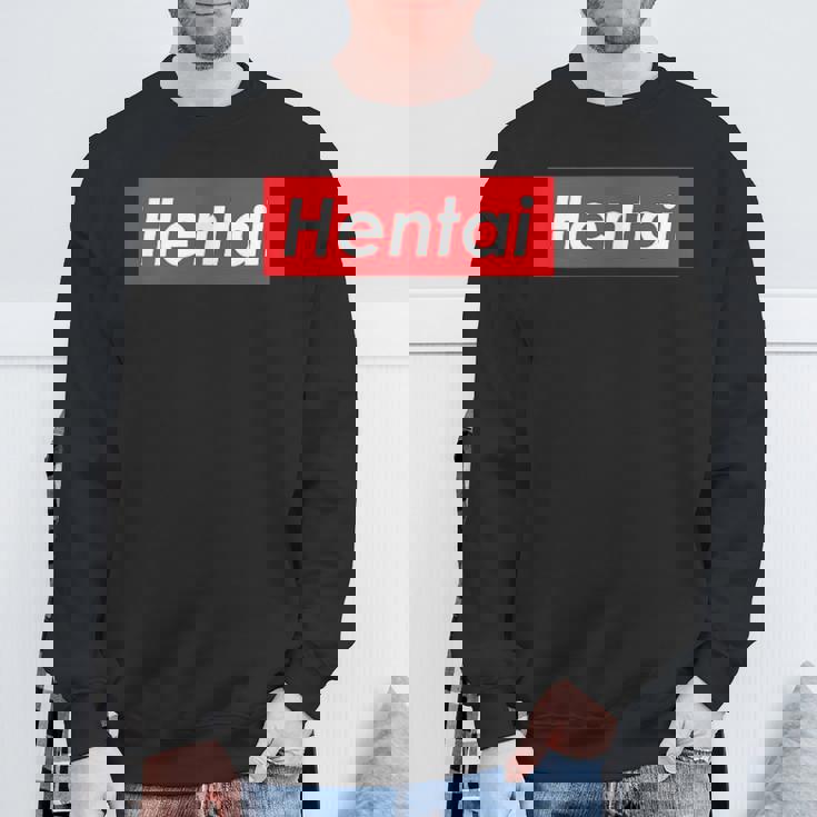 変態レッドボックスロゴ スウェットシャツ 高齢者への贈り物