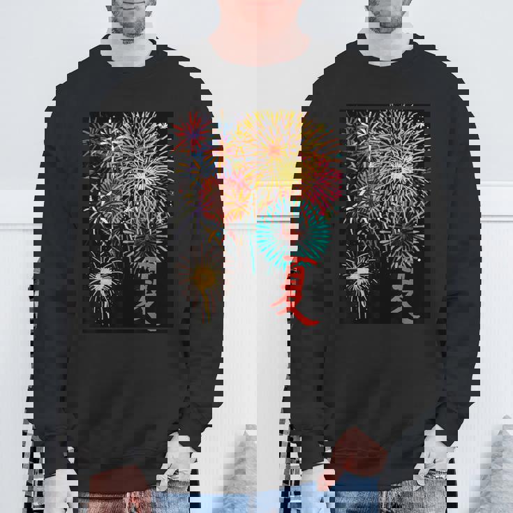 夏だね！花火だ！ スウェットシャツ 高齢者への贈り物
