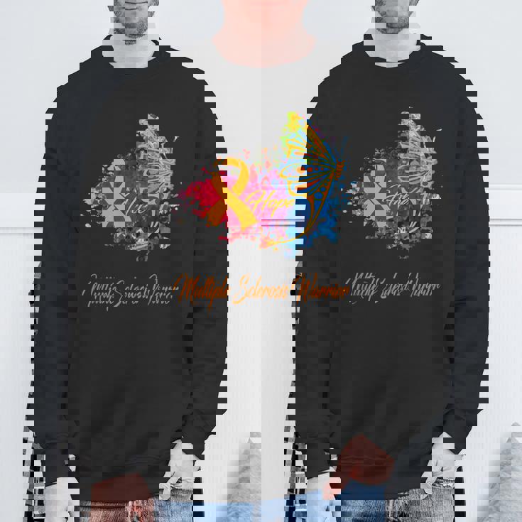 多発性硬化症の認識 スウェットシャツ 高齢者への贈り物