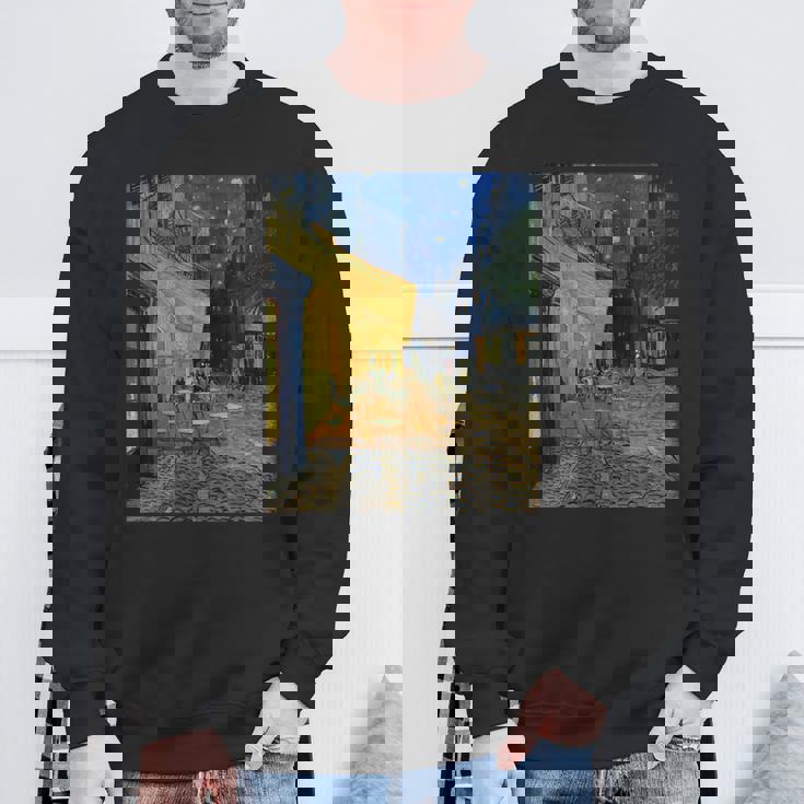 夜のカフェテラス ゴッホ 名画 レトロ スウェットシャツ 高齢者への贈り物