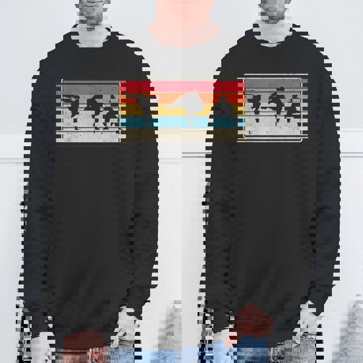 大相撲力士ポーズ相撲扇子 スウェットシャツ 高齢者への贈り物