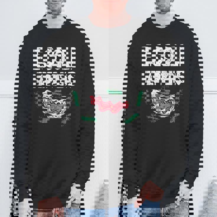 大腸菌で起こる細菌微生物学細菌学 スウェットシャツ 高齢者への贈り物