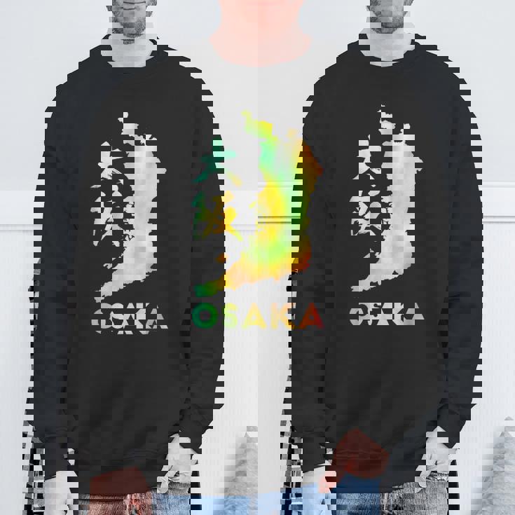 大阪 面白tシャツ 大阪府 面白いtシャツ 文字入り メンズ おもしろ 面白い 服 オリジナル おもしろグッズ ネタ スウェットシャツ 高齢者への贈り物