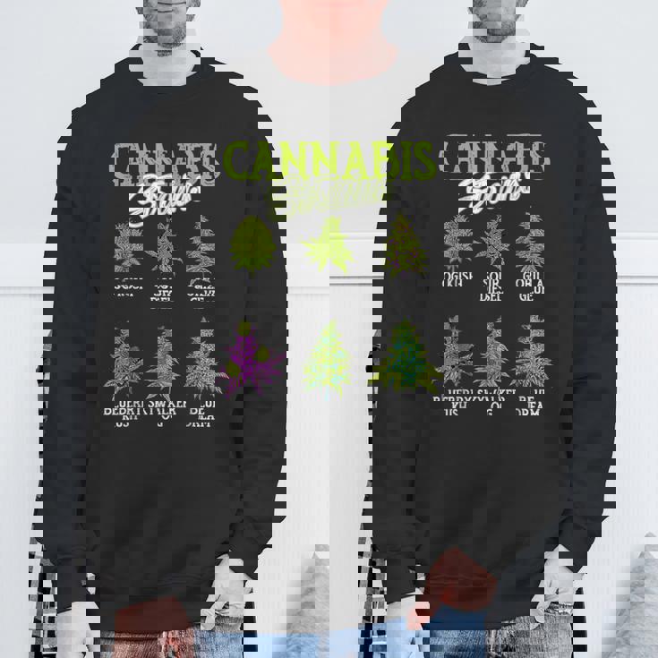 大麻株 雑草 大麻 マリファナ スウェットシャツ 高齢者への贈り物