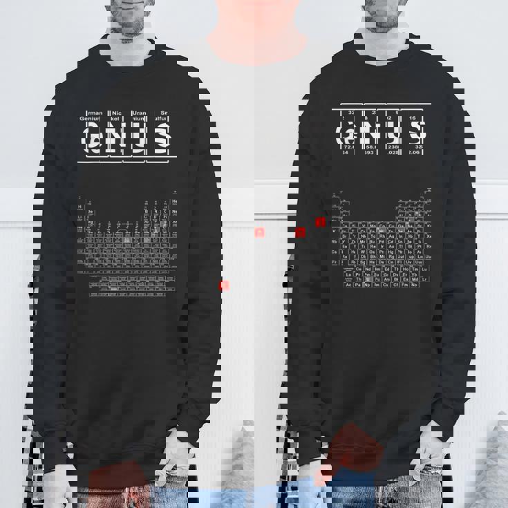 天才周期表tシャツ 天才tシャツ スウェットシャツ 高齢者への贈り物