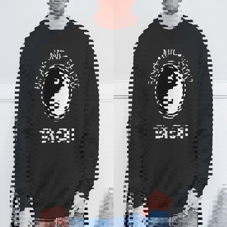 太極拳の心と体の健康のための陰陽師 スウェットシャツ 高齢者への贈り物