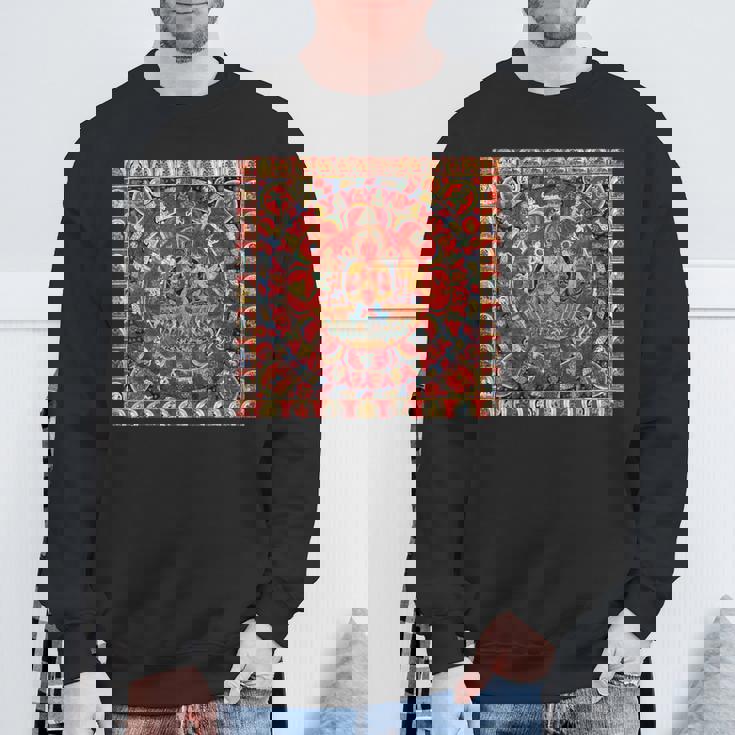 太陽神スーリヤ チベット仏教 タンカ 曼荼羅 仏教 スウェットシャツ 高齢者への贈り物