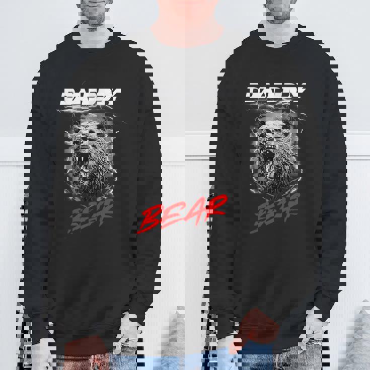 子グマを守る自慢のパパベア スウェットシャツ 高齢者への贈り物