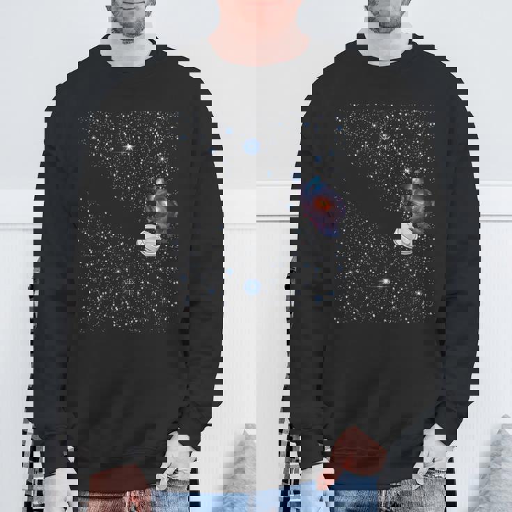宇宙の星 面白いドレス ロボット掃除機 天の川 スウェットシャツ 高齢者への贈り物