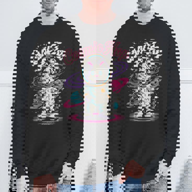 宇宙飛行士うさぎ 宇宙うさぎ スウェットシャツ 高齢者への贈り物