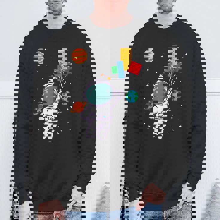 宇宙飛行士とレゴバルーンの冒険 スウェットシャツ 高齢者への贈り物