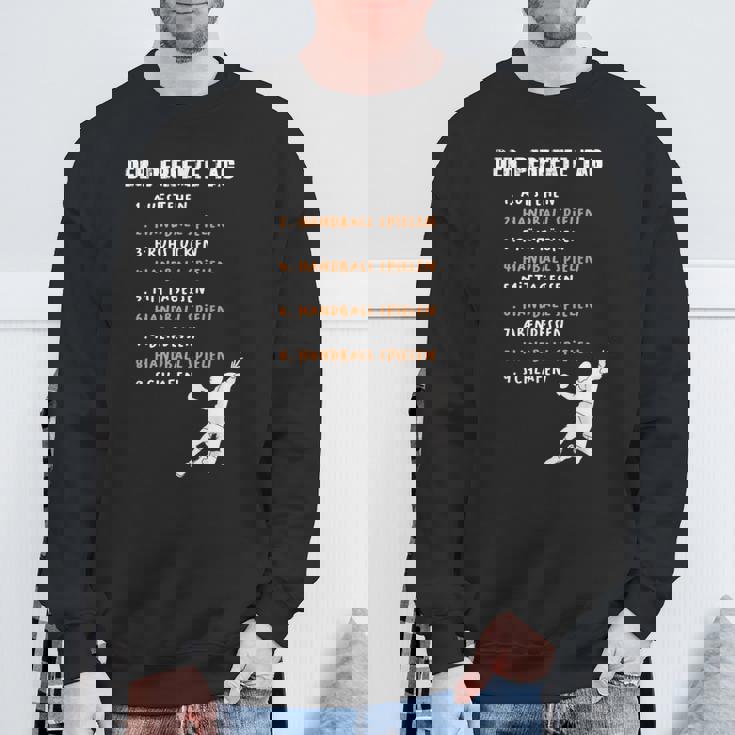 完璧なデイハンドボール、ハンドボールプレーヤー、ハンドボール スウェットシャツ 高齢者への贈り物