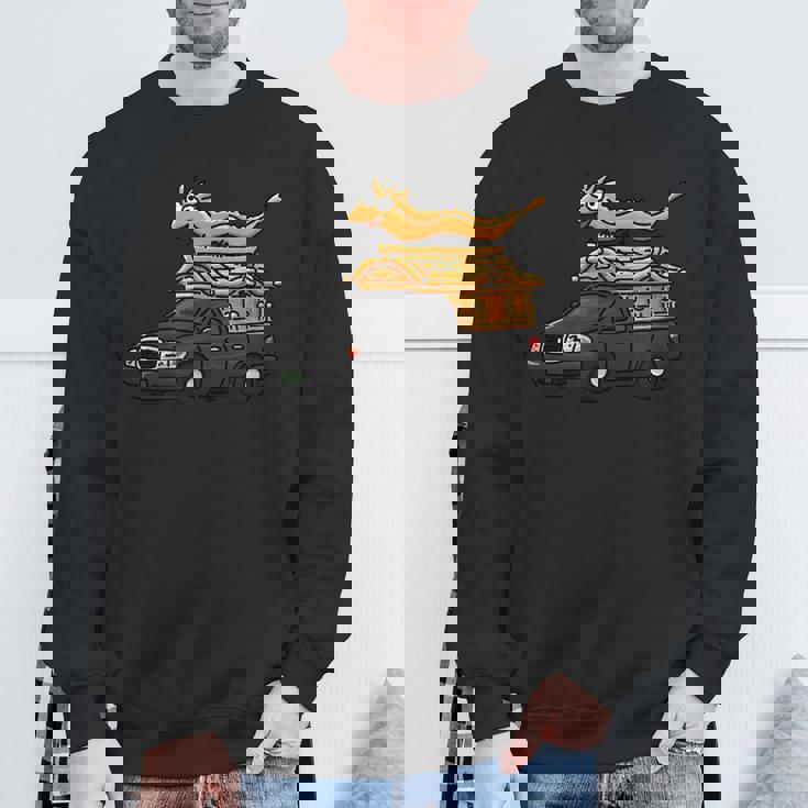 宮型霊柩車 スウェットシャツ 高齢者への贈り物