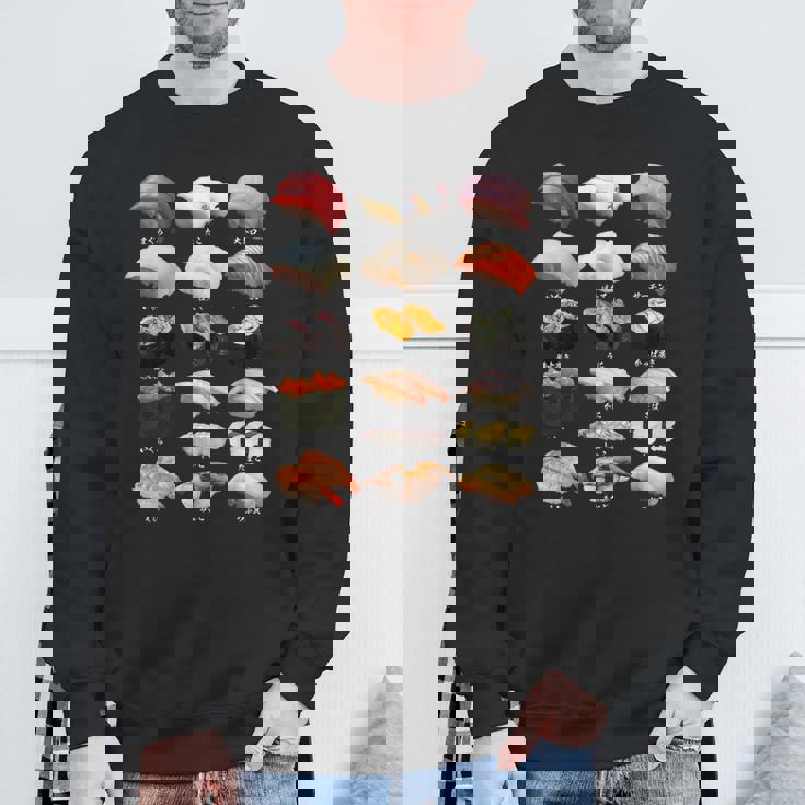 寿司 ネタ 面白いtシャツ おもしろ 食べ物 文字入り メンズ 面白い 服 オリジナル グッズ 文字tシャツ プレゼント スウェットシャツ 高齢者への贈り物