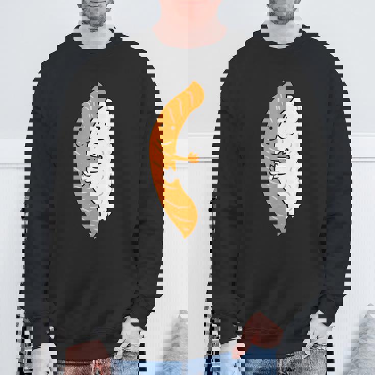 寿司ハギング サーモン キュート 和寿司 スウェットシャツ 高齢者への贈り物