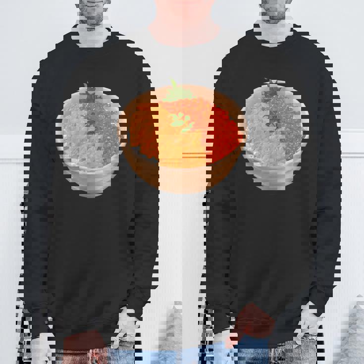 寿司ユニ いくらどんぶり 丼 和食 スウェットシャツ 高齢者への贈り物