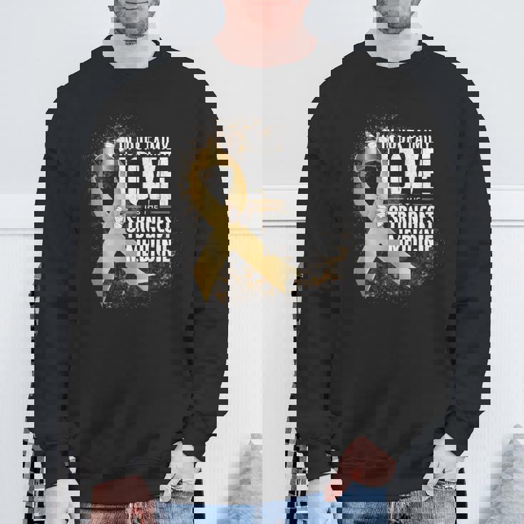 小児がん啓発 最強の薬 ゴールドリボン スウェットシャツ 高齢者への贈り物