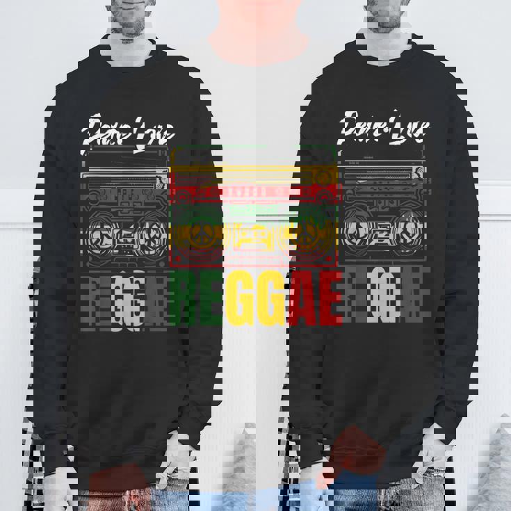 平和 レゲエ音楽 ラスタ ジャマイカ スウェットシャツ 高齢者への贈り物