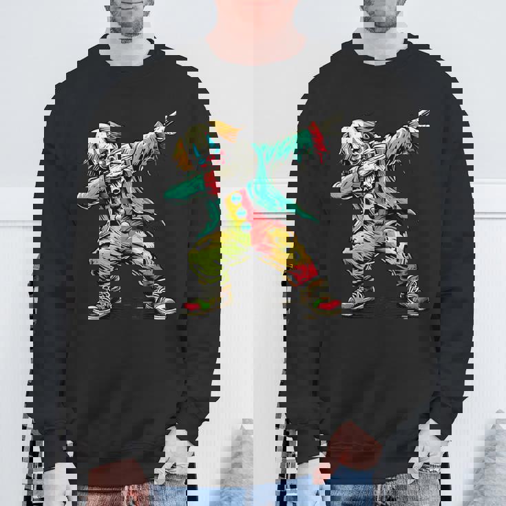 怖いダビングデザインホラーサーカスピエロ スウェットシャツ 高齢者への贈り物