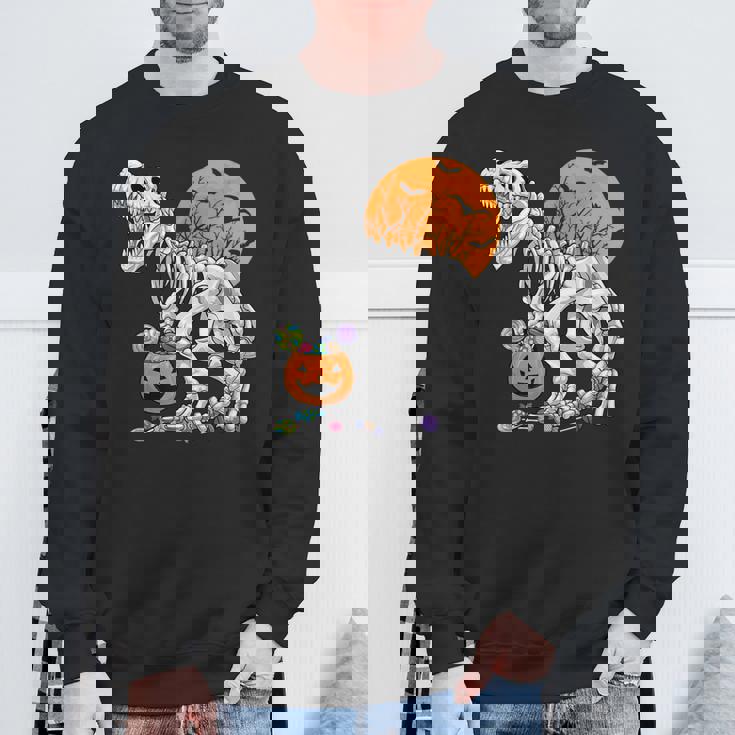 恐竜 T-Rex スケルトン 古代 科医 恐竜 怖い ハロウィン スウェットシャツ 高齢者への贈り物