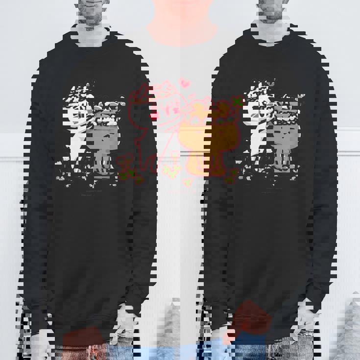 愛しすぎて大好きすぎる。 お花の冠 スウェットシャツ 高齢者への贈り物