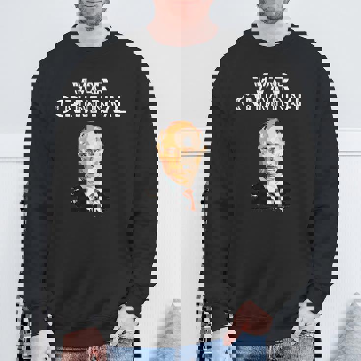 戦争犯罪者プーチン反ウラジミールプーチン スウェットシャツ 高齢者への贈り物