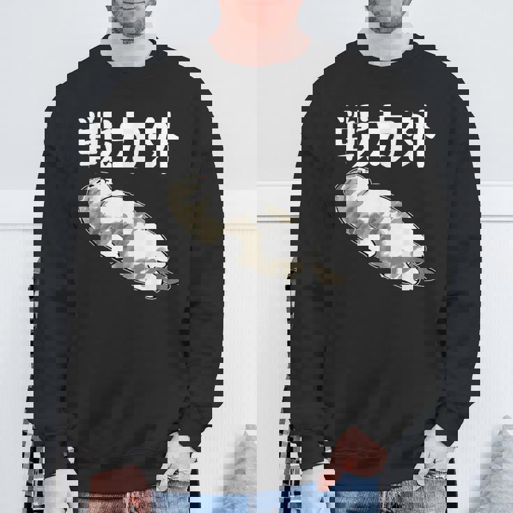 戦力外 面白いtシャツ 文字入り メンズ おもしろ 筆文字 面白い 服 オリジナル おもしろグッズ 文字 スウェットシャツ 高齢者への贈り物