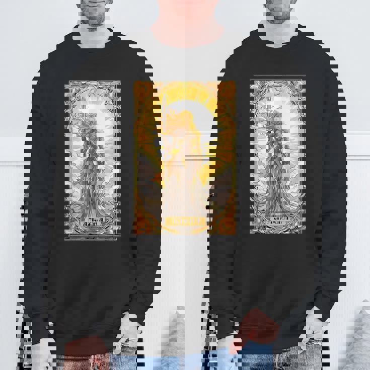 戦士の女神アテナ ギリシャ神話 タロットカード スウェットシャツ 高齢者への贈り物