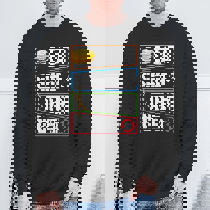 打楽器 ドラム 音楽 ドラマー ミュージシャン プレイヤー スウェットシャツ 高齢者への贈り物