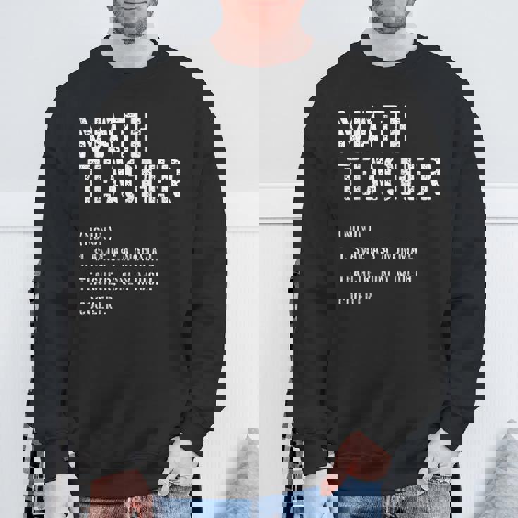 数学先生 定義シャツ 学校の初日 スウェットシャツ 高齢者への贈り物