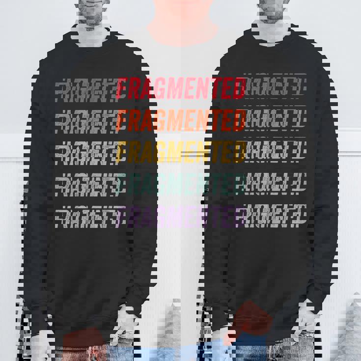 断片化 スウェットシャツ 高齢者への贈り物