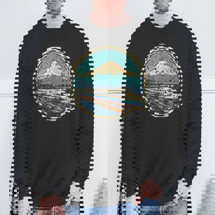 新幹線 富士山 日本土産 新幹線 スウェットシャツ 高齢者への贈り物