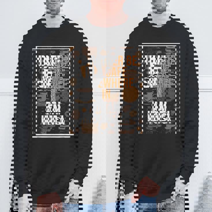 旅行とコーヒー愛好家 バタムインドネシア スウェットシャツ 高齢者への贈り物