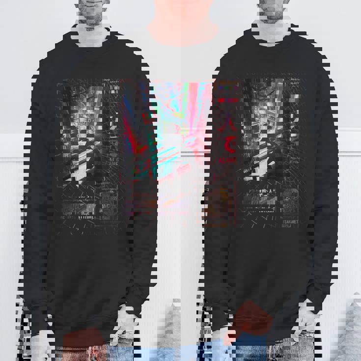 日本のサイバーパンク ヴェイパーウェーブ アニメ 美学 スウェットシャツ 高齢者への贈り物