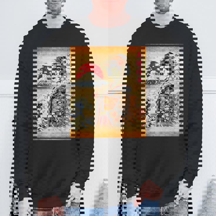 日本の伝統の優雅さ スウェットシャツ 高齢者への贈り物