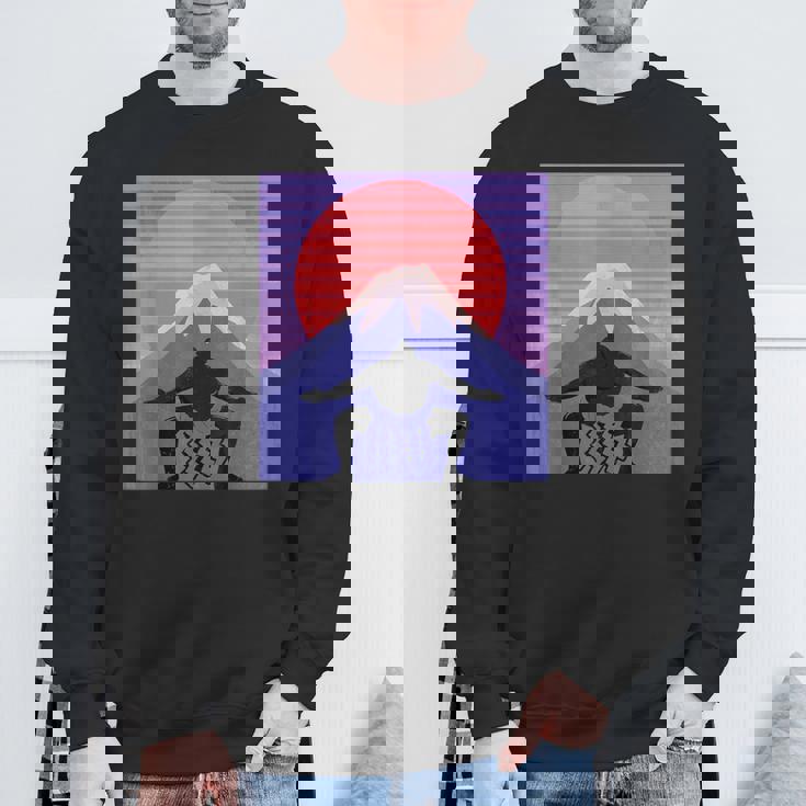 日本の相撲力士は、日本のマワシで 富士山の美学 スウェットシャツ 高齢者への贈り物