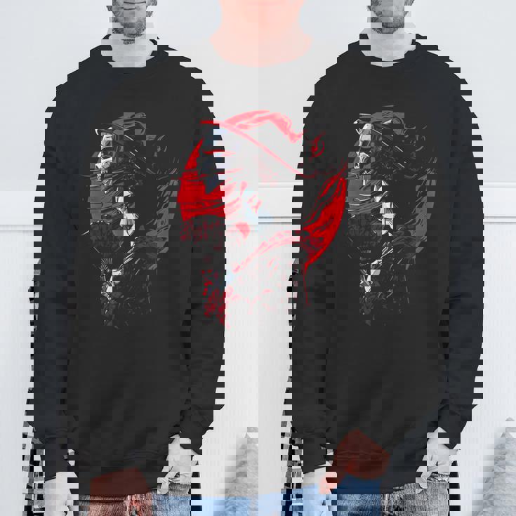 日本の芸者 死神 オタクゴス アニメ アート ファッション 2 スウェットシャツ 高齢者への贈り物