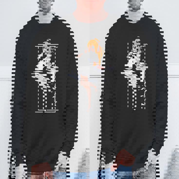 日本アニメメイド漢字オタク スウェットシャツ 高齢者への贈り物