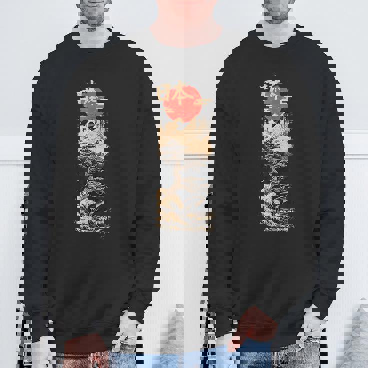 日本レトロヴェイパーウェイブ In Japan Grunge 90年代美学 スウェットシャツ 高齢者への贈り物