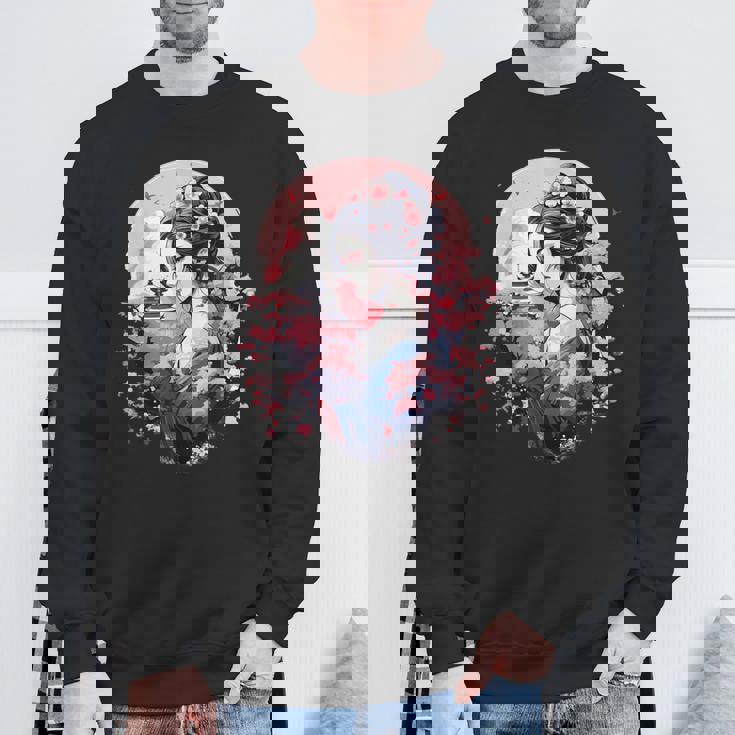 日本美術 浮世絵 アニメ 芸者 桜 富士山 スウェットシャツ 高齢者への贈り物