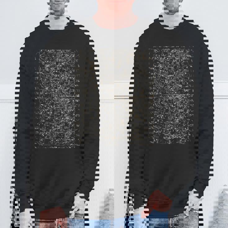 星座地図 天文学 占星術 スウェットシャツ 高齢者への贈り物