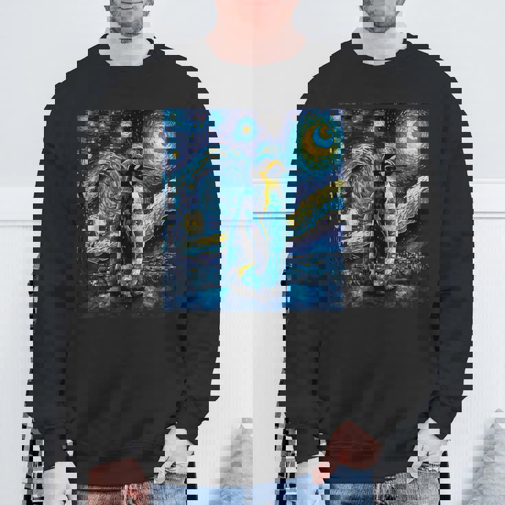 星月夜 ヴィンセント・ヴァン・ゴッホ 絵画 ペンギン スウェットシャツ 高齢者への贈り物