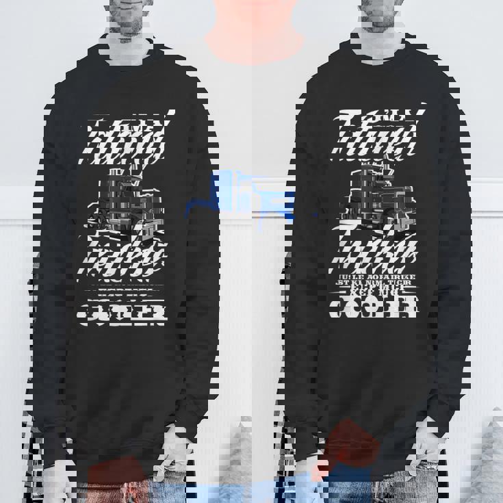 メンズ 普通のトラッカービッグリグトラックドライバーのようなタトゥーの入ったトラッカー スウェットシャツ 高齢者への贈り物