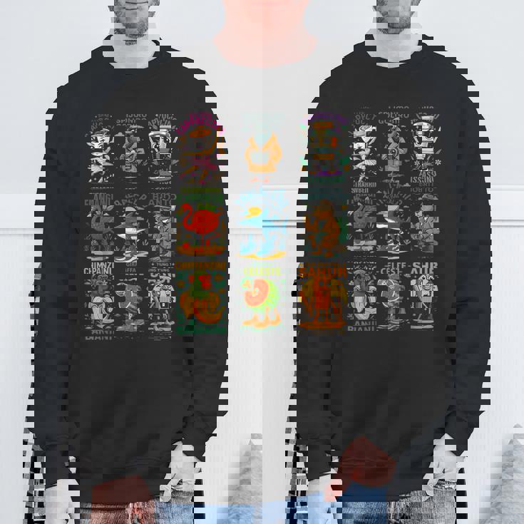 最も愛されているイタリアンブレインロットキャラクターキッズミームボーイトレンディ。 スウェットシャツ 高齢者への贈り物