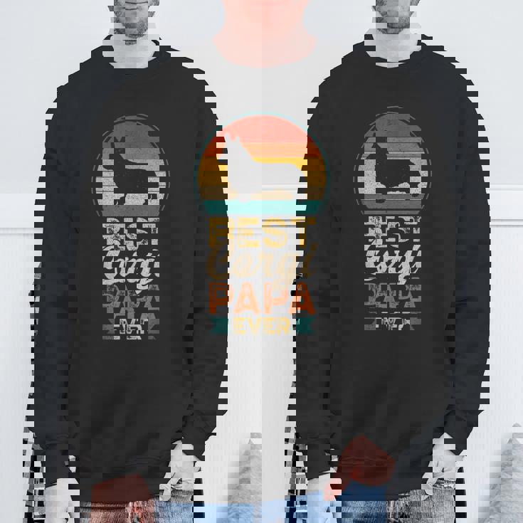 最高のコーギー・パパ、父の日 スウェットシャツ 高齢者への贈り物