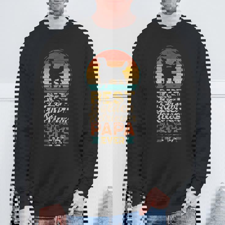 最高のゴールデンレトリバー・パパ、父の日 スウェットシャツ 高齢者への贈り物