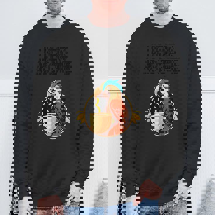 最高のバードアート メンズ レディース バードウォッチャー スウェットシャツ 高齢者への贈り物