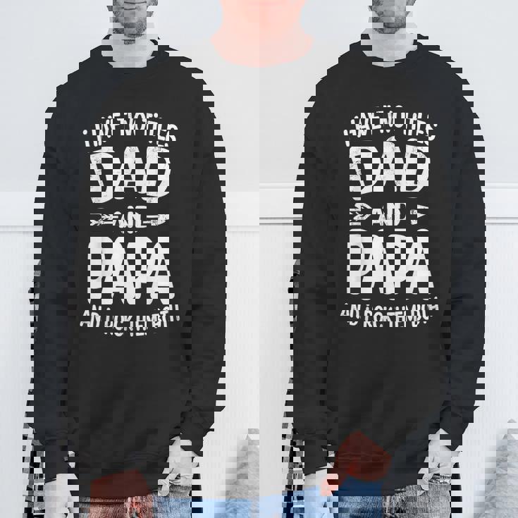 最高の父 面白いtシャツ 文字入り 夫婦 おもしろ 筆文字 面白い 服 オリジナル 父の日 文字 スウェットシャツ 高齢者への贈り物