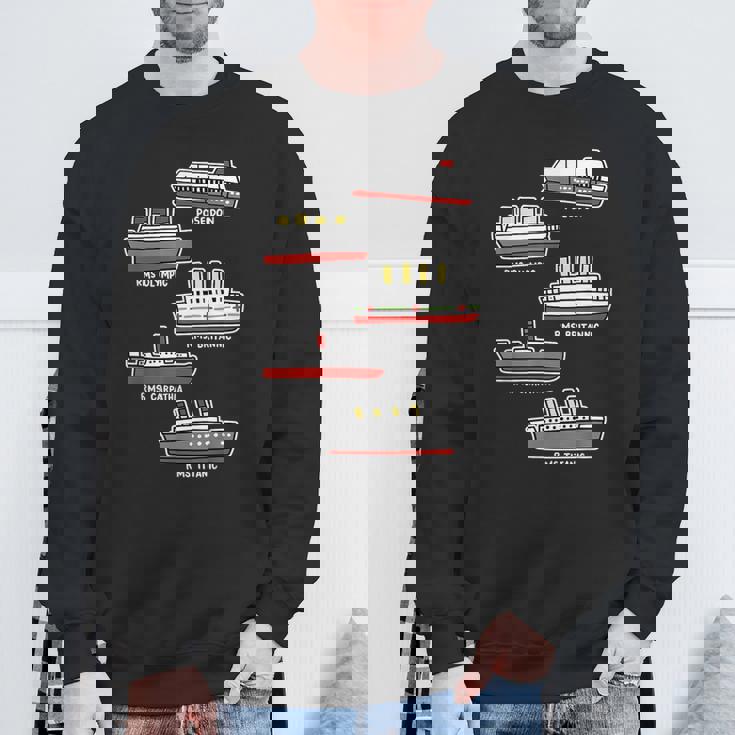 有名なクルーズ船 Rms タイタニック ブリタニック ポセイドン カルパチア スウェットシャツ 高齢者への贈り物