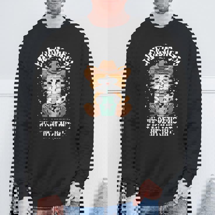 未診断だけど何かが違う猫ユーモア スウェットシャツ 高齢者への贈り物